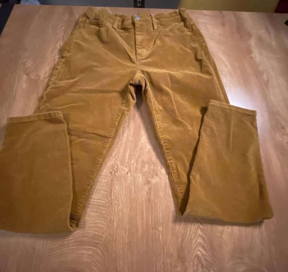 J.Crew Women's unisex  Mustard Gold Corduroy Pants Size 29